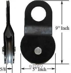 20,000lbs New heavy duty Greased SNATCH BLOCK 10 TON WINCH PULLY 20000 lbs ##$$
