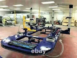 20 Feet Long Auto Body New Frame Machine 30 Ton = 3 Towers + Clamps, Tools Bench