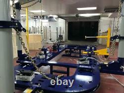 20 Feet Long Auto Body New Frame Machine 30 Ton = 3 Towers + Clamps, Tools Bench