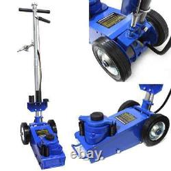 22-Ton Heavy-Duty Air Hydraulic Floor Jack Wheels Lift Truck Bus Shop Equipment