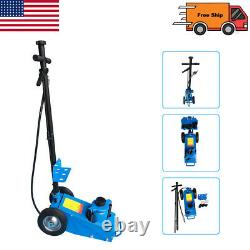 22 Ton Heavy duty Air Hydraulic Floor Jack Wheels Lift Truck Bus Shop Equipment