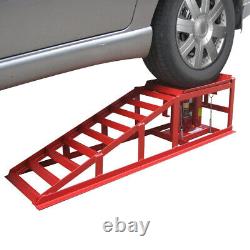 2PCS Auto Car Truck Service Ramp Lift Car Jack Hydraulic Lift Heavy Duty 2Ton