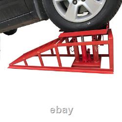 2PCS Auto Car Truck Service Ramp Lift Car Jack Hydraulic Lift Heavy Duty 2Ton