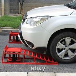 2PCS Auto Car Truck Service Ramp Lift Car Jack Hydraulic Lift Heavy Duty 2Ton