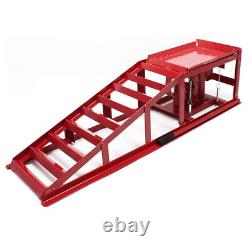 2PCS Auto Car Truck Service Ramp Lift Car Jack Hydraulic Lift Heavy Duty 2Ton