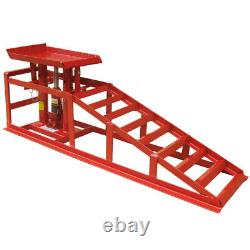 2PCS Auto Car Truck Service Ramp Lift Car Jack Hydraulic Lift Heavy Duty 2Ton