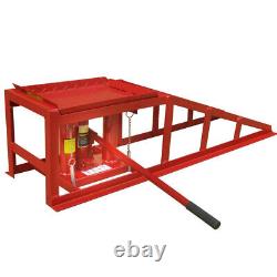 2PCS Auto Car Truck Service Ramp Lift Car Jack Hydraulic Lift Heavy Duty 2Ton