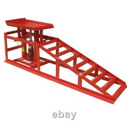 2PCS Auto Car Truck Service Ramp Lift Car Jack Hydraulic Lift Heavy Duty 2Ton