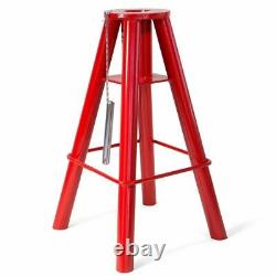 2PC 10 Ton Heavy Duty Jack Stand Pin Type Heavy Duty Adjustable Height Red