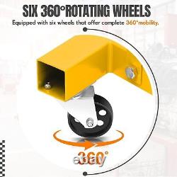 2Ton Folding Engine Hoist Heavy-Duty Steel Hydraulic Crane Lift 4400LBS Capacity