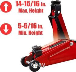 2.5 Ton Floor Jack With Carrying Storage Case Heavy Duty Car Auto Garage
