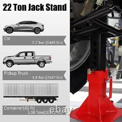 2 Packs Car Jack Stand Heavy Duty Pin Type Adjustable Height With Lock 22 Ton US