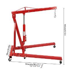 2 TON 4400lb Heavy Duty Engine Motor Hoist Cherry Picker Shop Crane Lift