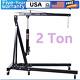 2 Ton Folding Heavy Duty Steel Hydraulic Engine Hoist Crane Cherry Picker Shop