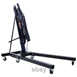 2 TON Heavy Duty Steel Folding Hydraulic Engine Hoist Crane Cherry Picker Shop