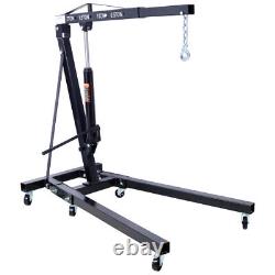 2 TON Heavy Duty Steel Folding Hydraulic Engine Hoist Crane Cherry Picker Shop