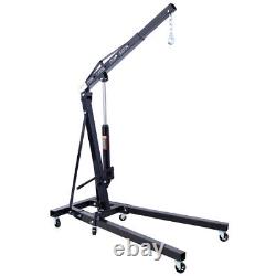 2 TON Heavy Duty Steel Folding Hydraulic Engine Hoist Crane Cherry Picker Shop