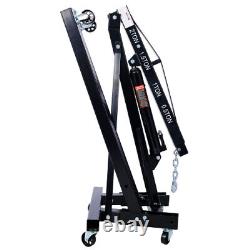 2 TON Heavy Duty Steel Folding Hydraulic Engine Hoist Crane Cherry Picker Shop