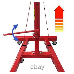 2 TON Red 4400lb Heavy Duty Engine Motor Hoist Cherry Picker Shop Crane Lift