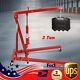 2 Ton Folding Engine Hoist Cherry Picker Shop Crane Hoist Lift Heavy Duty Red