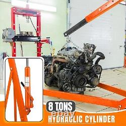 2 Ton Folding Hydraulic Engine Hoist Crane Lift 4400 LBS Capacity Heavy-Duty
