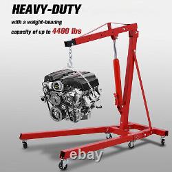 2 Ton Heavy Duty Folding Engine Hoist, Cherry Picker Shop Crane Hoist Lift NEW