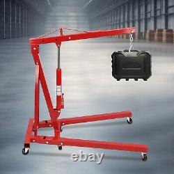 2 Ton Heavy Duty Folding Engine Hoist, Cherry Picker Shop Crane Hoist Lift NEW