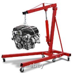 2 Ton Heavy Duty Folding Engine Hoist, Cherry Picker Shop Crane Hoist Lift NEW