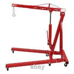 2 Ton Heavy Duty Folding Engine Hoist, Cherry Picker Shop Crane Hoist Lift NEW