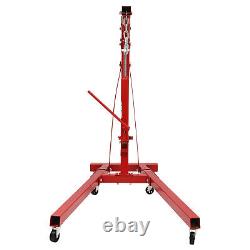 2 Ton Heavy Duty Folding Engine Hoist, Cherry Picker Shop Crane Hoist Lift NEW