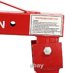 2 Ton Heavy Duty Folding Engine Hoist, Cherry Picker Shop Crane Hoist Lift NEW