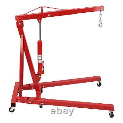 2 Ton Heavy Duty Folding Engine Hoist Cherry Picker Shop Crane Hoist Lifter