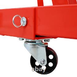 2 Ton Heavy Duty Folding Engine Hoist Cherry Picker Shop Crane Lifter Red Steel