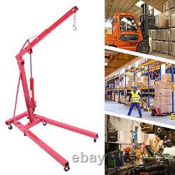 2 Ton Heavy-Duty Hydraulic Engine Hoist Folding Cherry Picker Shop Crane Lift