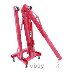 2 Ton Heavy-Duty Hydraulic Engine Hoist Folding Cherry Picker Shop Crane Lift