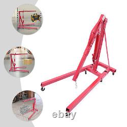 2 Ton Heavy-Duty Hydraulic Engine Hoist Folding Cherry Picker Shop Crane Lift