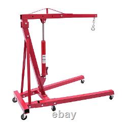 2 Ton Heavy-Duty Hydraulic Engine Hoist Folding Cherry Picker Shop Crane Lift