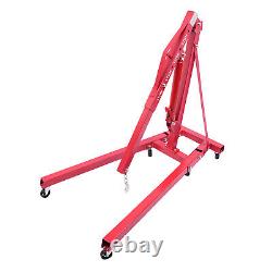 2 Ton Heavy-Duty Hydraulic Engine Hoist Folding Cherry Picker Shop Crane Lift