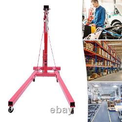 2 Ton Heavy-Duty Hydraulic Engine Hoist Folding Cherry Picker Shop Crane Lift