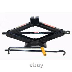 2 Ton Heavy Duty Wind Up Scissor Lift Crank Stands Auto Car Speed Handle Jack