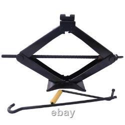 2 Ton Heavy Duty Wind Up Scissor Lift Crank Stands Auto Car Speed Handle Jack