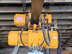 2 Ton Heavy Duty power Hoist Capacity 4000 LBS power Track Trolley Crane New
