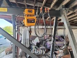 2 Ton Heavy Duty power Hoist Capacity 4000 LBS power Track Trolley Crane New