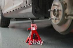 2 Ton Jack Stands Pair Floor Lift Hoist Motorcycle Car Auto Heavy Duty Support