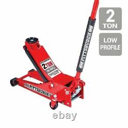 2 Ton Low Profile Floor Jack HEAVY DUTY STEEL Rapid Lift Pump Hydraulic Car Shop