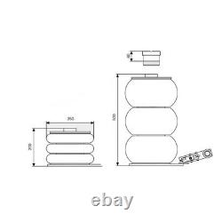 2 Ton Triple Bag Air Pneumatic Jack 2000KG Heavy Duty Compressed Air