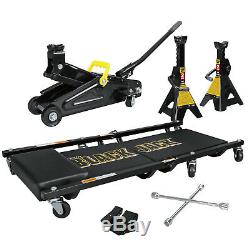 2 Ton Trolley Black Jack SUV Easy Storage Removable Handle Heavy Duty Gauge New