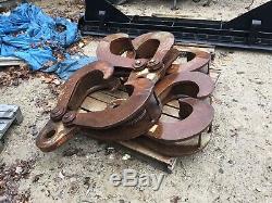 (2) Very Heavy Duty 20 Ton Crane Beam Clamps FREE SHIP With 25 MILES