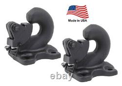 30-Ton Heavy Duty Rigid Mount Pintle Hooks Made in USA (2 Pack)