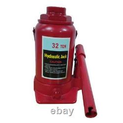 32 Ton Hydraulic Bottle Jack Automotive Shop Equipment Car Truck Heavy Duty Red